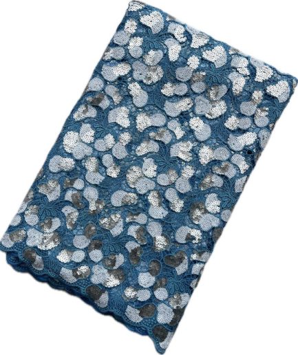G-128-Turquoise, Silver, White