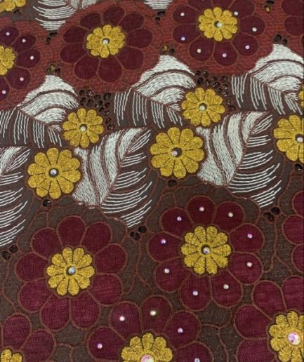 VOILE-3523- Wine & Gold