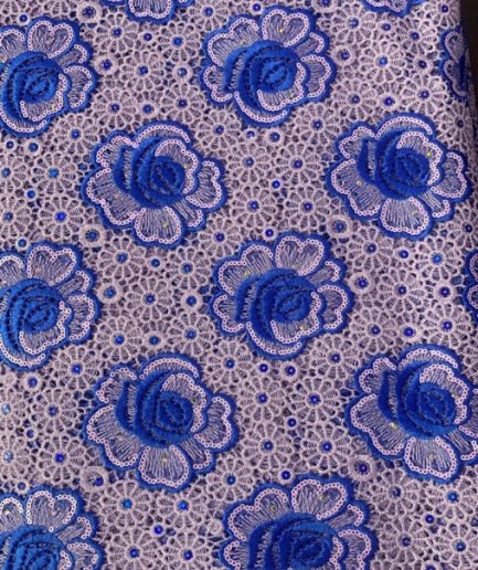 L-1244-Royal Blue & Lilac