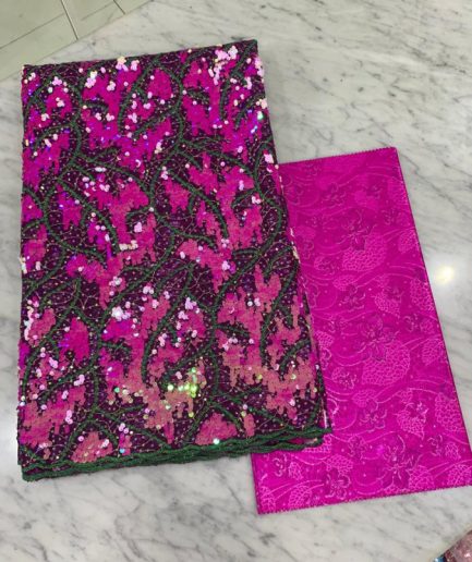 T-992-Furshia pink & Green