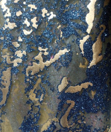 VOILE-1814-Sky Blue Gold