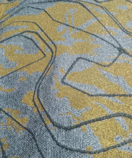 BROCADE EUJ-3822- YELLOW AND SILVER