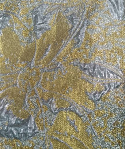 BROCADE EUJ-3823- GOLD AND SILVER