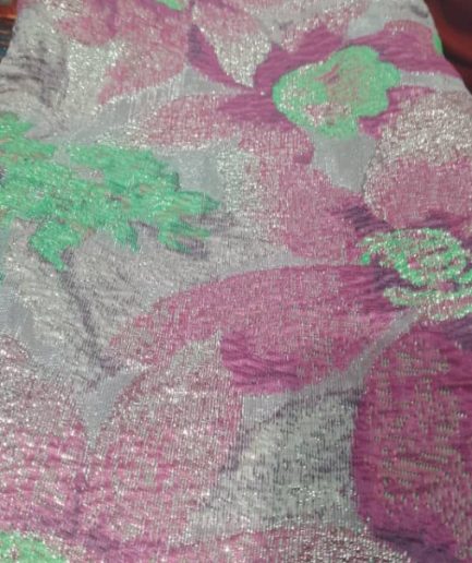BROCADE-EUJ-3826-LEMON AND PINK