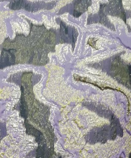 BROCADE-EUJ-3839-BLACK, PURPLE AND YELLOW