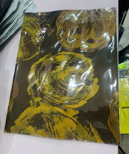 D-3551-Gold  yellow & Brown