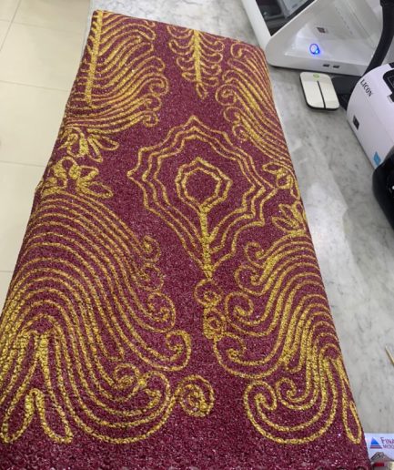 T-1126-Wine/Gold