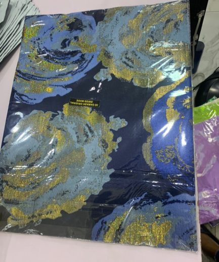 D-3548-Navy Blue & Gold
