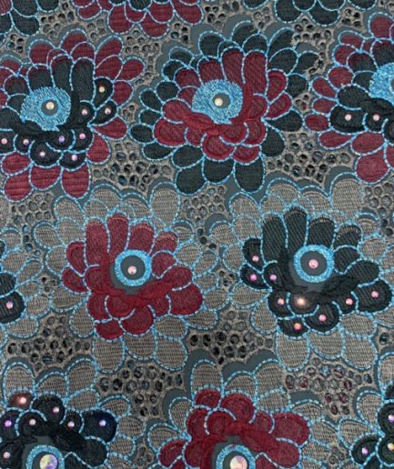 VOILE-3528- Wine & Blue