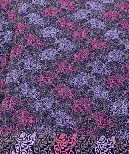 V-3293--Lurex fuchsia -Gold & Pink