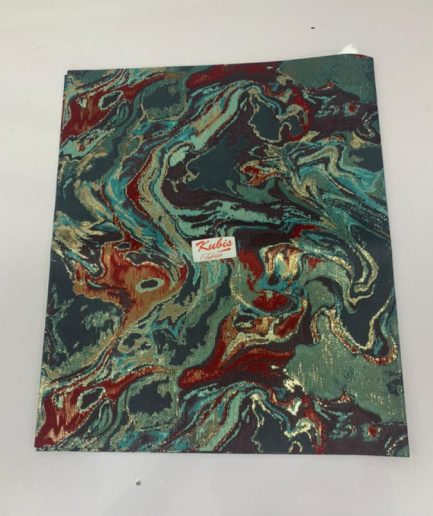 D-4542 - Teal / Gold & Wine