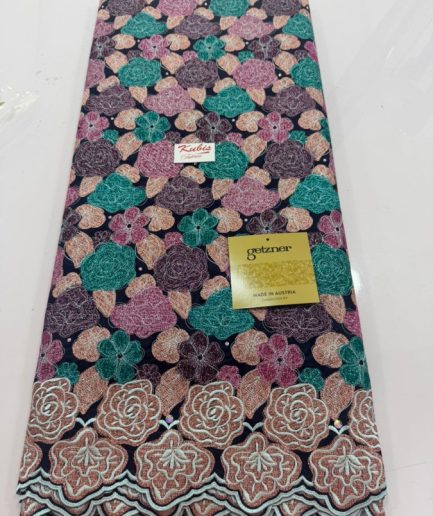 LUXURY-4740-Plum/Silver/Teal & mint