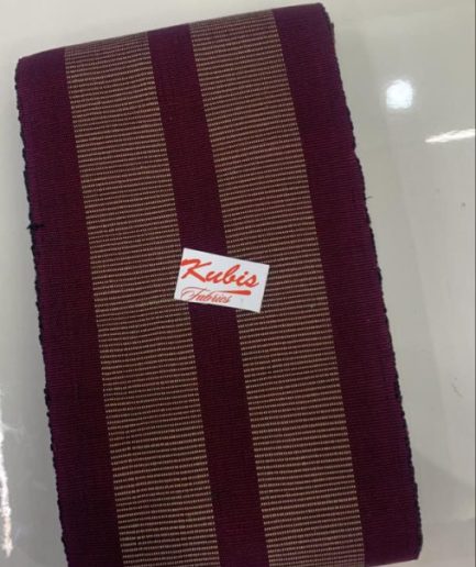 Aso Oke-5250 -Magenta & Gold