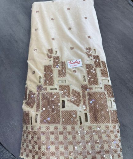 VELVET-5476-Beige & Brown