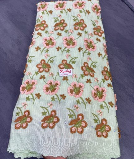 Voile-5593- Peach & Lemon