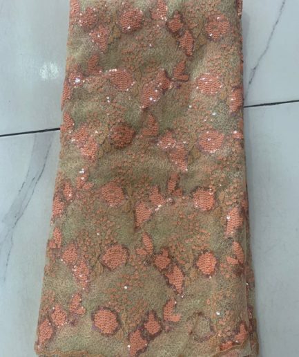 T-5977 - Peach & Gold